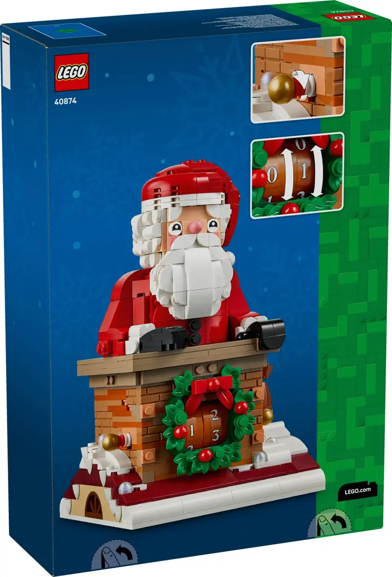 LEGO 40874 Gwiazdkowe odliczanie ze Świętym Mikołajem