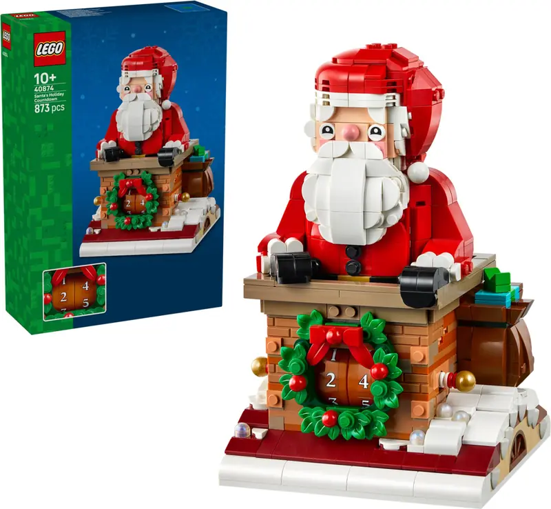 LEGO 40874 Gwiazdkowe odliczanie ze Świętym Mikołajem