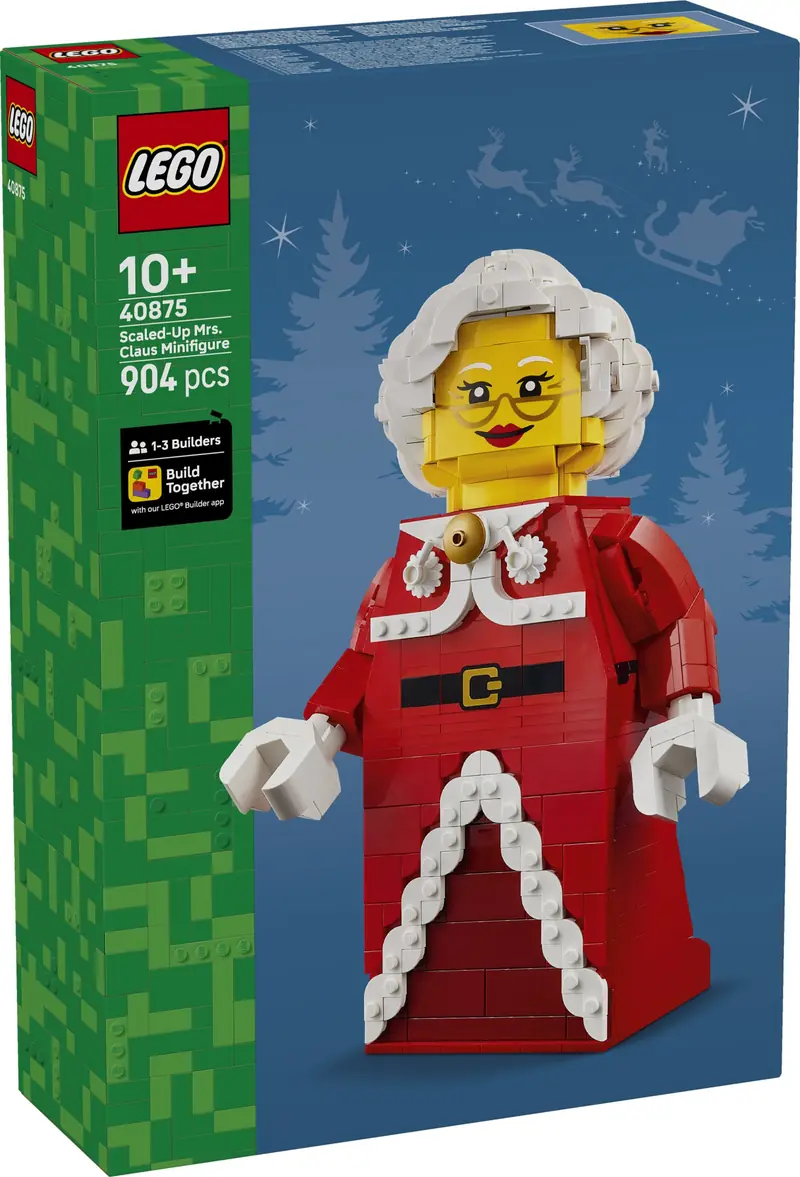 LEGO 40875 Powiększona minifigurka Pani Mikołajowej