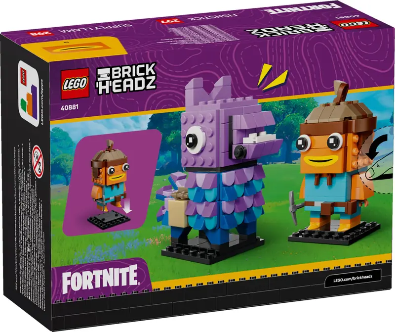 LEGO 40881 Lama Zaopatrzeniowa i Palucha Rybnego - figurki zdjęcie 2
