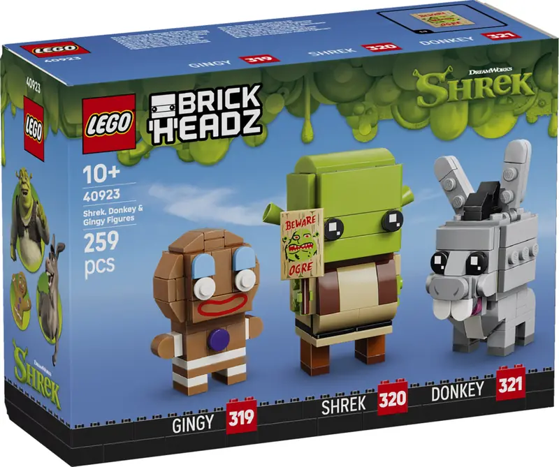 LEGO 40923 Figurki Shreka, Osła i Ciastka zdjęcie 6