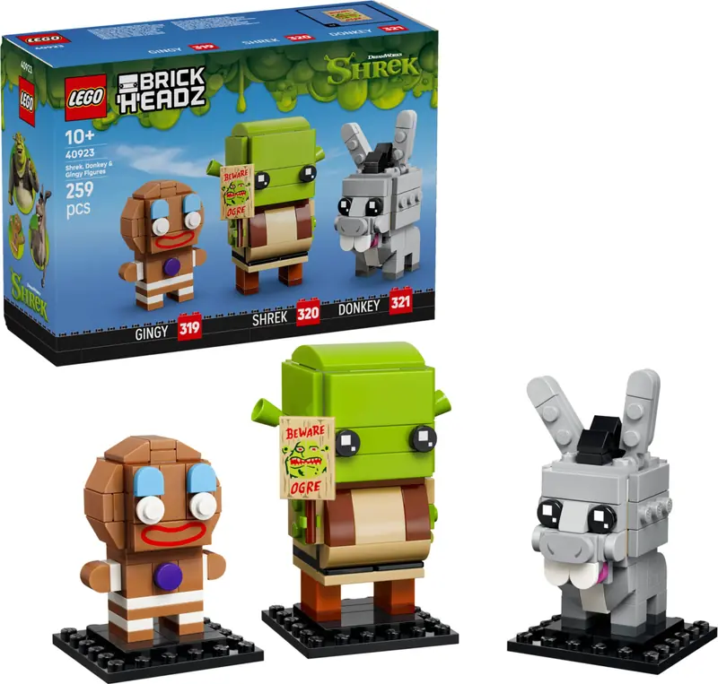 LEGO 40923 Figurki Shreka, Osła i Ciastka zdjęcie 3
