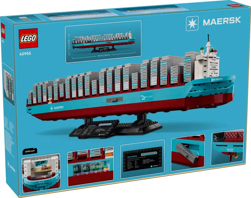 LEGO 40955 Kontenerowiec z Napędem Dual-Fuel Maersk zdjęcie 2