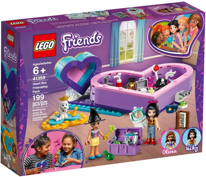 LEGO 41359 Pudełko w kształcie serca - zestaw przyjaźni zdjęcie 2