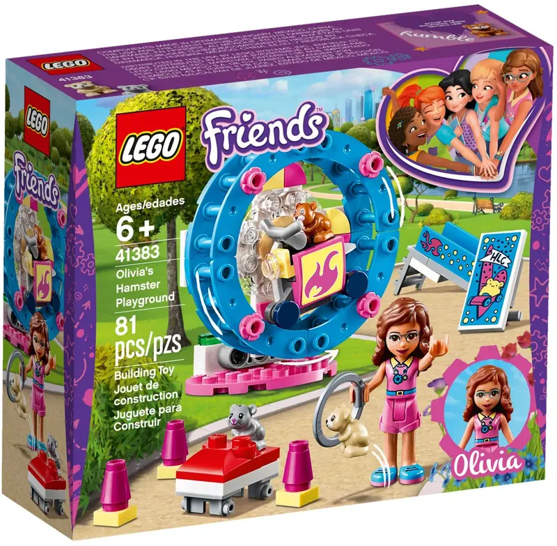 LEGO 41383 Plac zabaw dla chomików Olivii zdjęcie 2