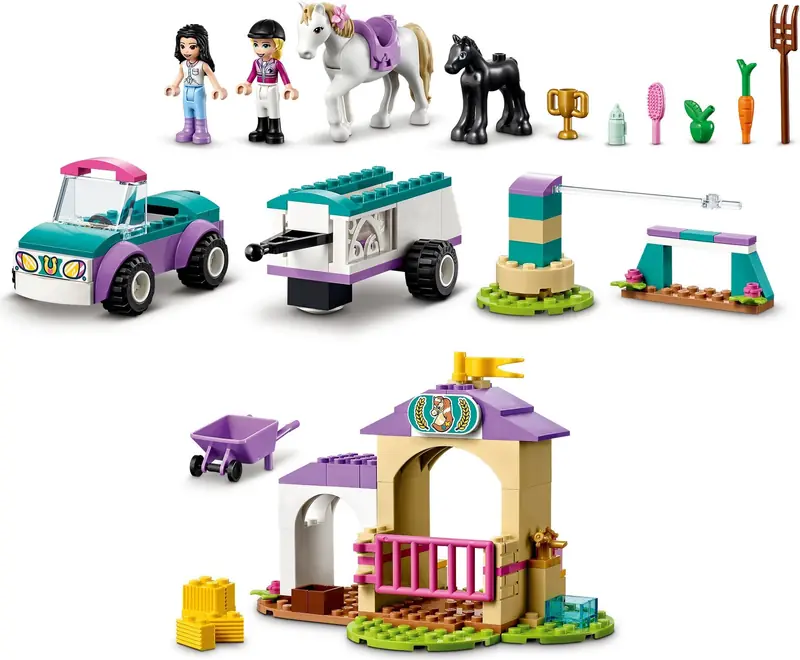 LEGO 41441 Szkółka jeździecka i przyczepa dla konia zdjęcie 11