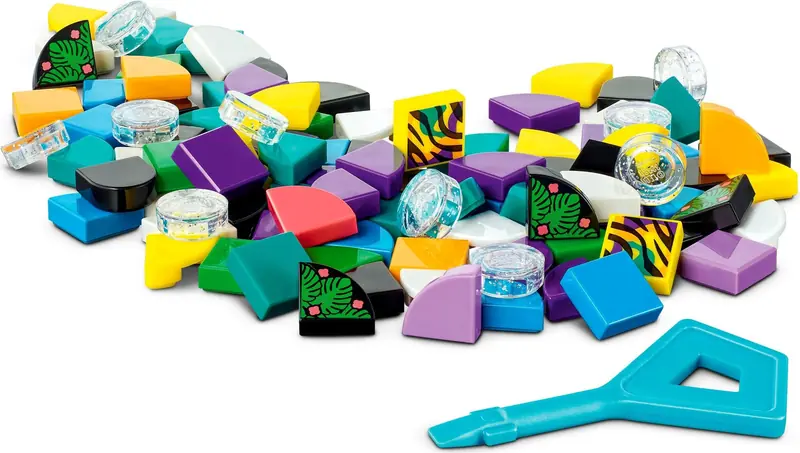 LEGO 41945 Neonowy tygrys - bransoletka i zawieszka na torbę zdjęcie 4