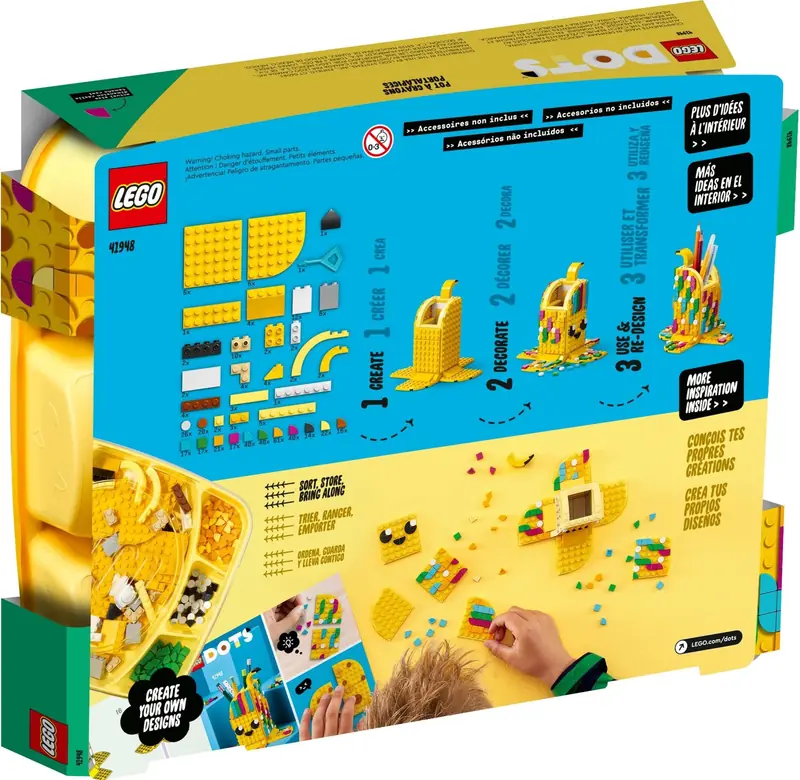 LEGO 41948 Uroczy banan - pojemnik na długopisy zdjęcie 3