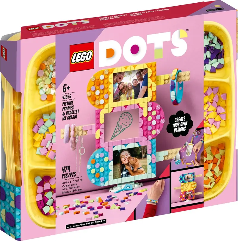 LEGO 41956 Ramki na zdjęcia w kształcie lodów i bransoletka zdjęcie 4