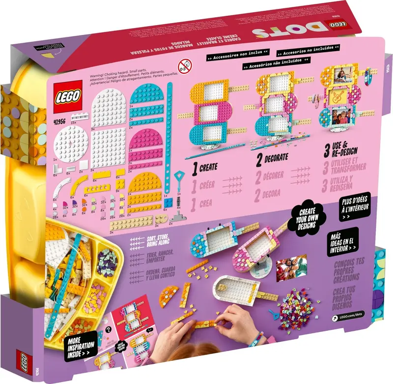 LEGO 41956 Ramki na zdjęcia w kształcie lodów i bransoletka zdjęcie 5