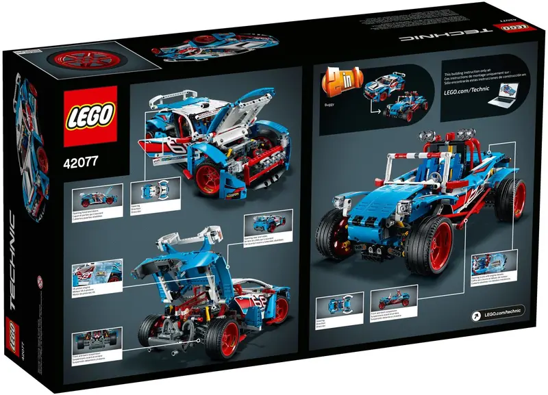 LEGO 42077 Niebieska wyścigówka zdjęcie 3