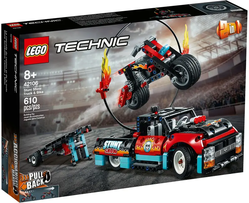 LEGO 42106 Furgonetka i motocykl kaskaderski zdjęcie 2