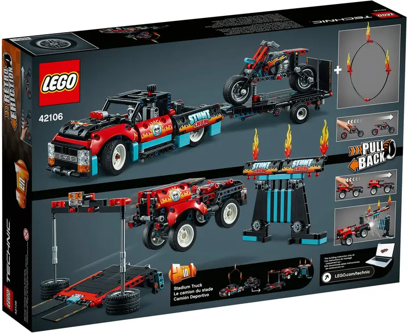 LEGO 42106 Furgonetka i motocykl kaskaderski zdjęcie 5