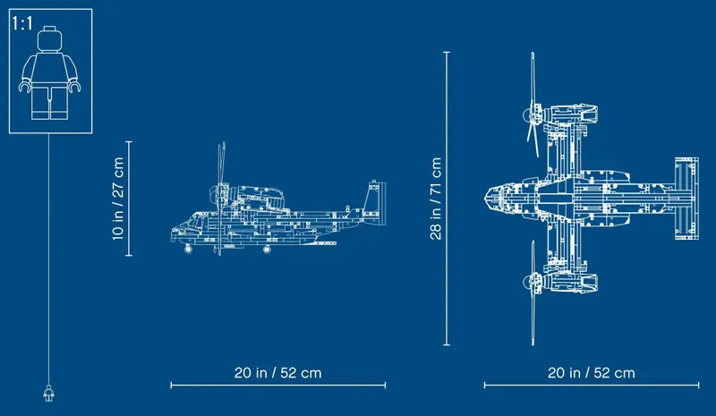 LEGO 42113 Bell Boeing V-22 Osprey zdjęcie 17