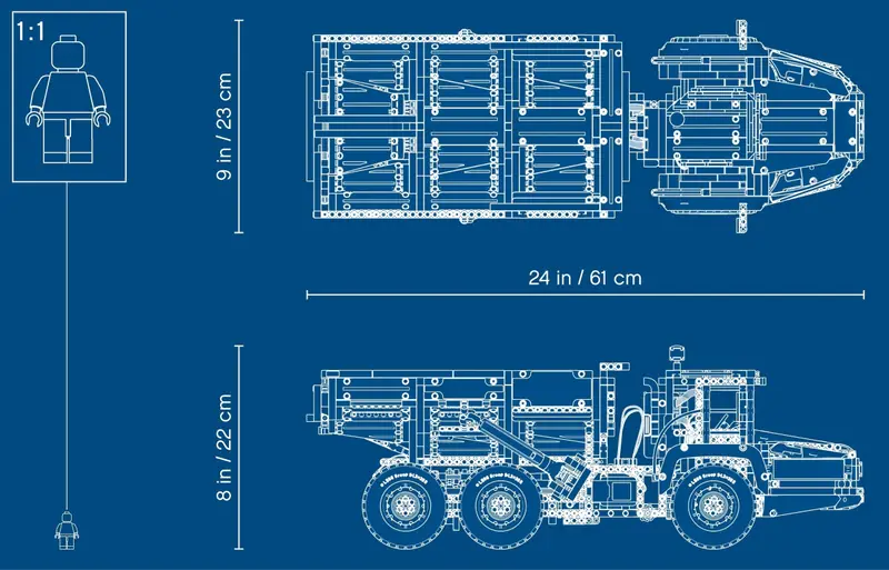 LEGO 42114 Wozidło przegubowe Volvo 6x6 zdjęcie 17