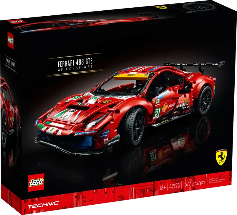 LEGO 42125 Ferrari 488 GTE “AF Corse #51” zdjęcie 6