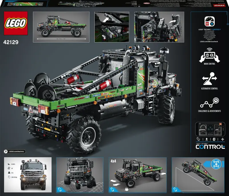 LEGO 42129 Ciężarówka Mercedes-Benz Zetros z napędem na 4 koła zdjęcie 12