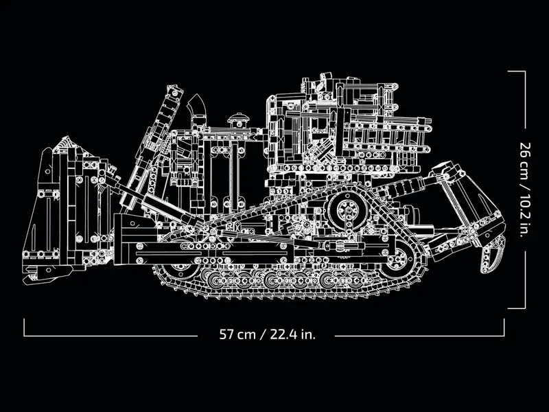 LEGO 42131 Sterowany aplikacją buldożer Cat D11 zdjęcie 8