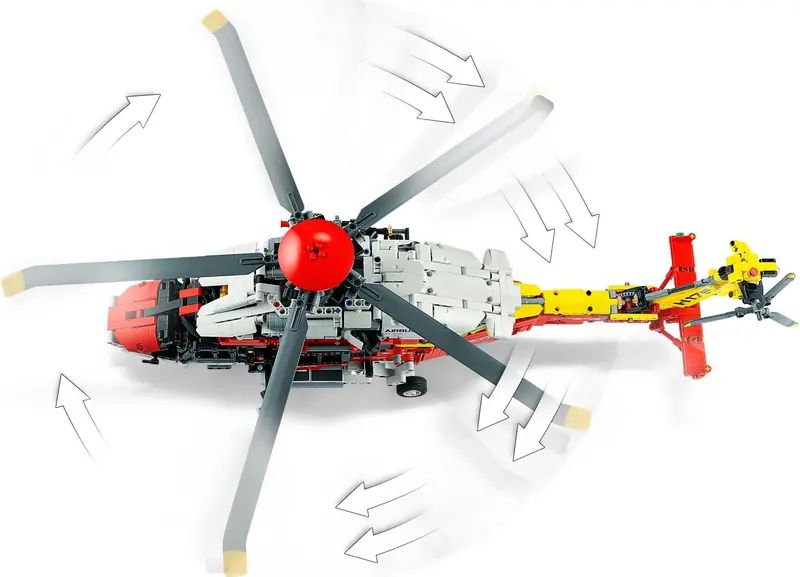 LEGO 42145 Helikopter ratunkowy Airbus H175 zdjęcie 7