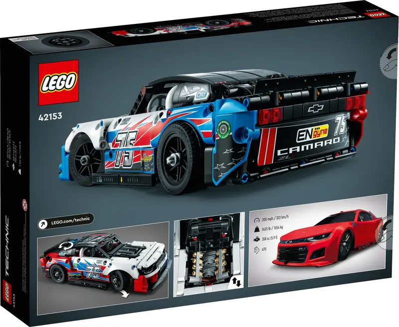 LEGO 42153 Nowy Chevrolet Camaro ZL1 z serii NASCAR zdjęcie 7