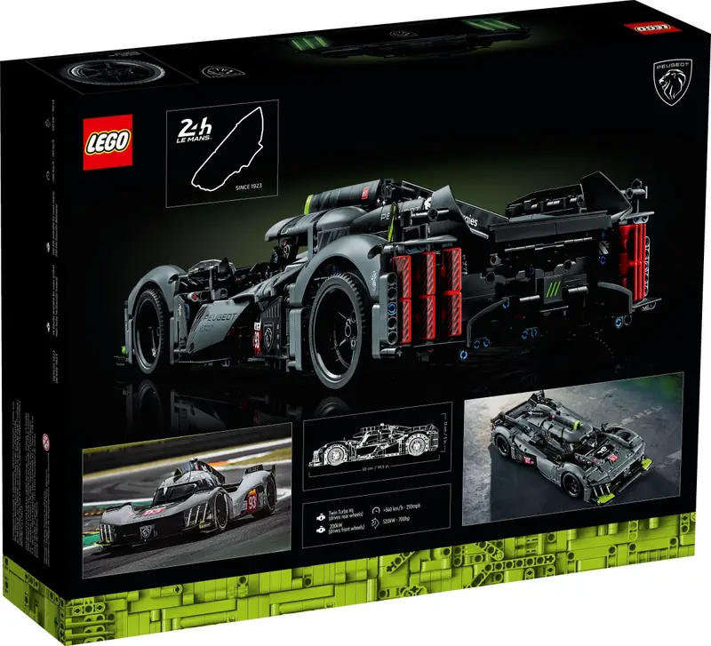 LEGO 42156 PEUGEOT 9X8 24H Le Mans Hybrid Hypercar zdjęcie 4