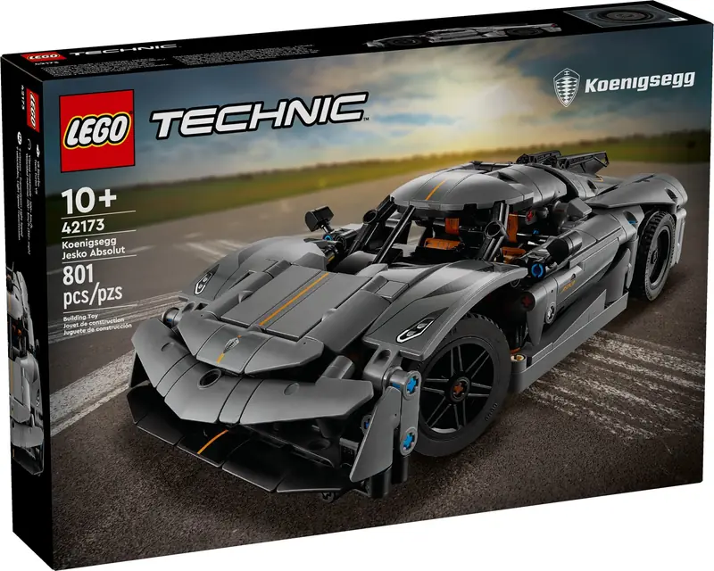 LEGO 42173 Szary hipersamochód Koenigsegg Jesko Absolut zdjęcie 2