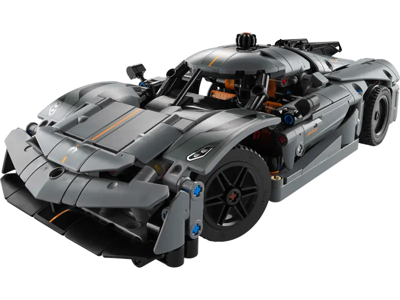 LEGO 42173 Szary hipersamochód Koenigsegg Jesko Absolut