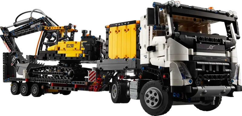 LEGO 42175 Ciężarówka Volvo FMX i koparka EC230 Electric