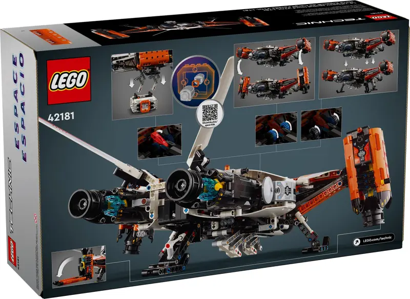 LEGO 42181 Transportowy statek kosmiczny VTOL LT81 zdjęcie 3