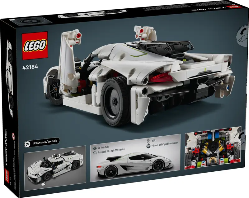 LEGO 42184 Biały hipersamochód Koenigsegg Jesko Absolut zdjęcie 2