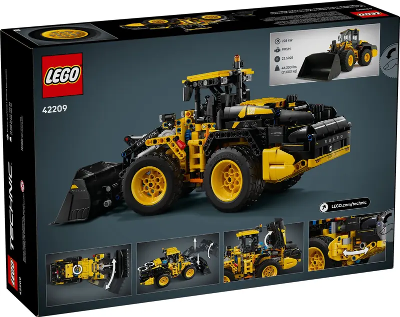 LEGO 42209 Ładowarka kołowa Volvo L120 Electric zdjęcie 6