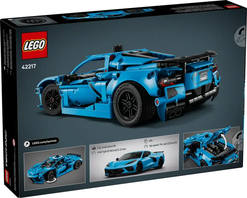 LEGO 42217 Niebieski Chevrolet Corvette Stingray zdjęcie 2