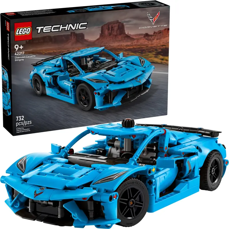 LEGO 42217 Niebieski Chevrolet Corvette Stingray zdjęcie 3