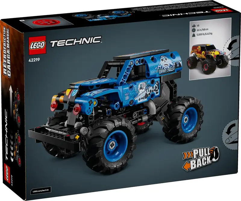 LEGO 42219 Monster Jam Grave Digger Ogień i lód zdjęcie 2