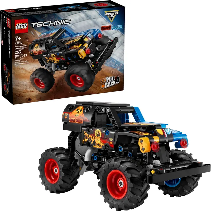 LEGO 42219 Monster Jam Grave Digger Ogień i lód zdjęcie 3