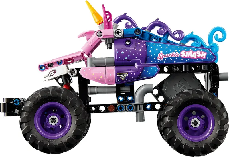 LEGO 42220 Monster Jam Sparkle Smash z napędem typu pull-back zdjęcie 4