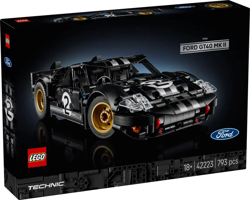LEGO 42223 Samochód wyścigowy 1966 Ford GT40 MKII zdjęcie 2