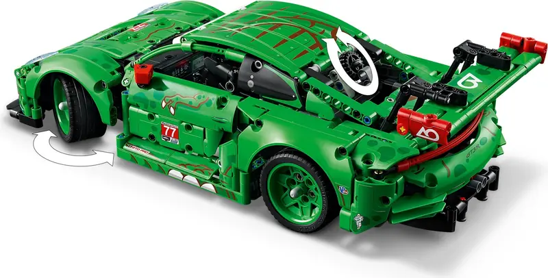 LEGO 42224 Samochód Porsche 911 GT3 R REXY AO Racing zdjęcie 7