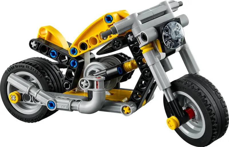 LEGO 42225 Żółty motocykl