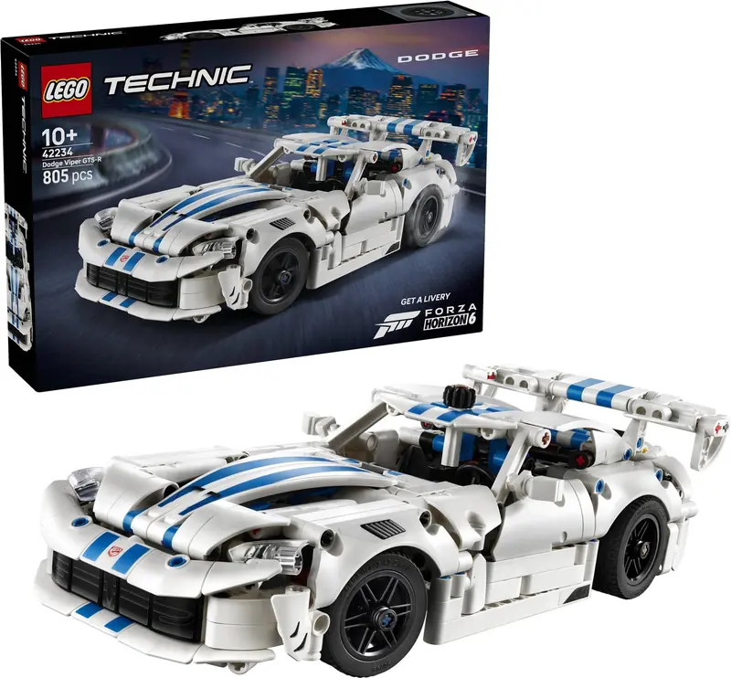 LEGO 42234 Samochód sportowy Dodge Viper GTS-R zdjęcie 3