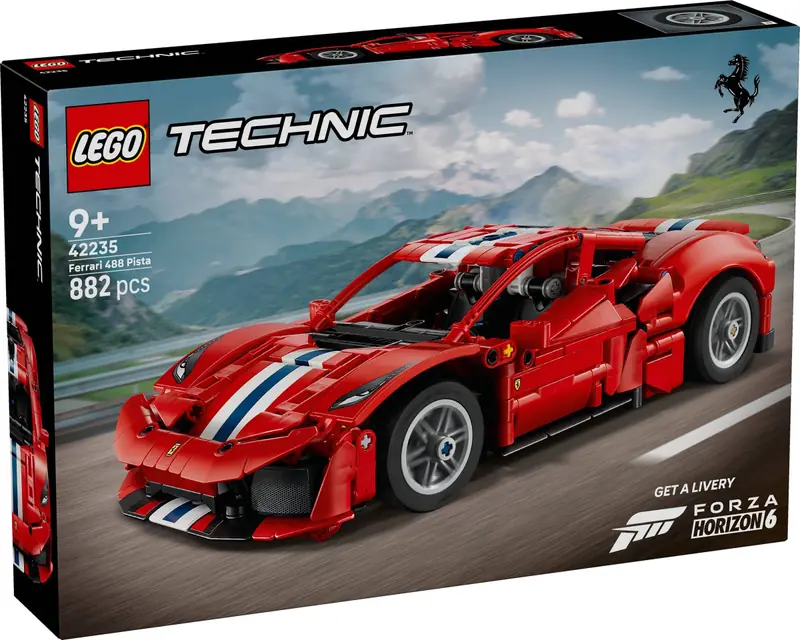 LEGO 42235 Samochód Ferrari 488 PISTA zdjęcie 3