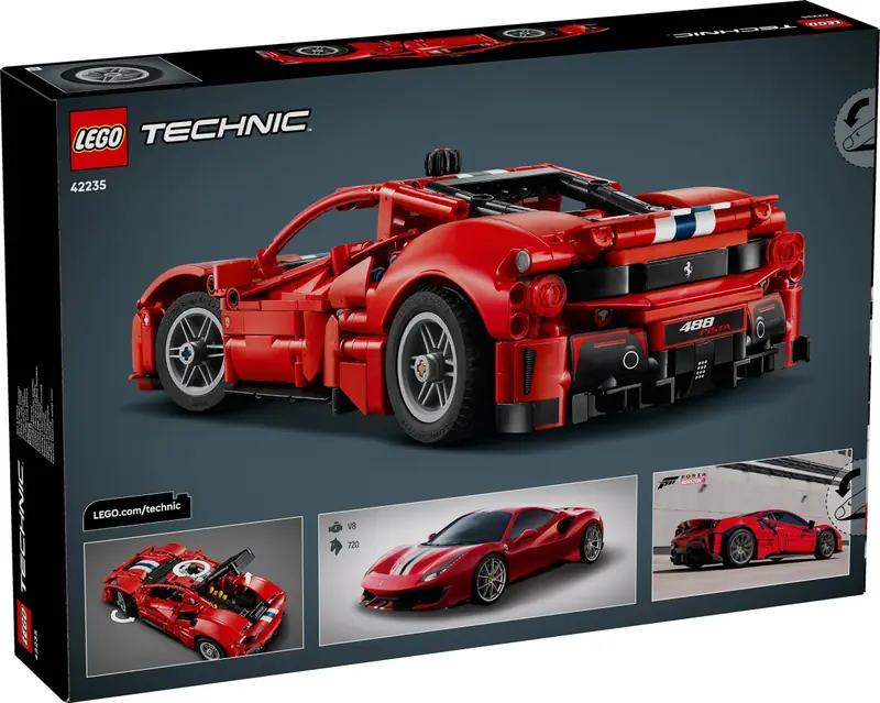 LEGO 42235 Samochód Ferrari 488 PISTA zdjęcie 4