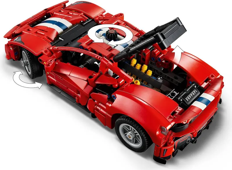 LEGO 42235 Samochód Ferrari 488 PISTA zdjęcie 8