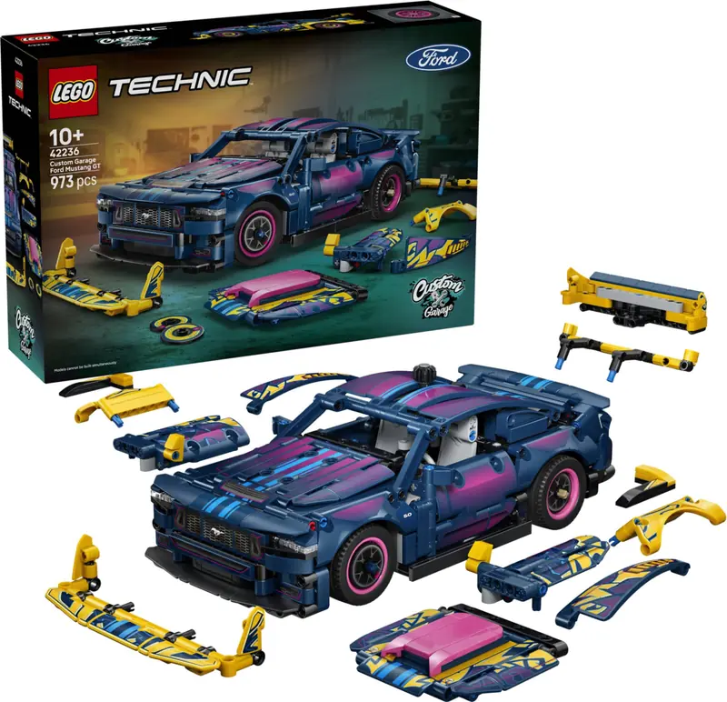 LEGO 42236 Warsztat tuningowy: samochód Ford Mustang GT zdjęcie 3