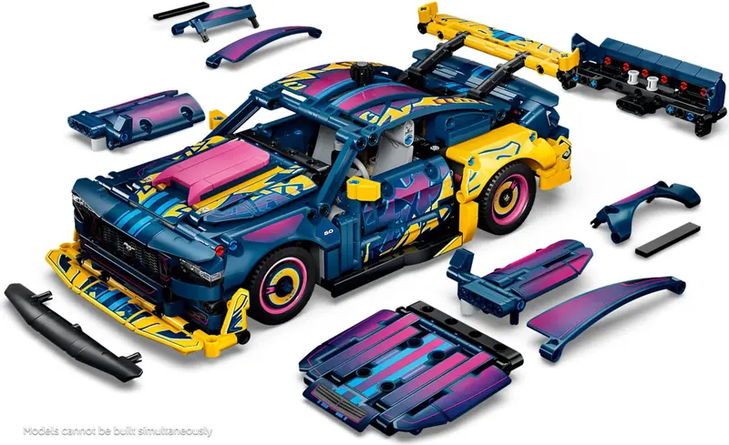 LEGO 42236 Warsztat tuningowy: samochód Ford Mustang GT zdjęcie 8