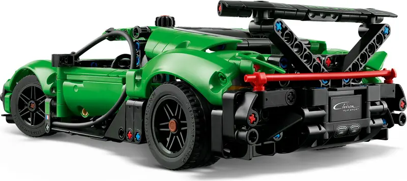 LEGO 42241 Zielony hipersamochód Bugatti Chiron Pur Sport zdjęcie 6