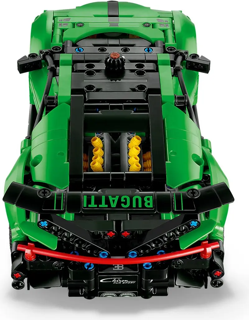 LEGO 42241 Zielony hipersamochód Bugatti Chiron Pur Sport zdjęcie 8