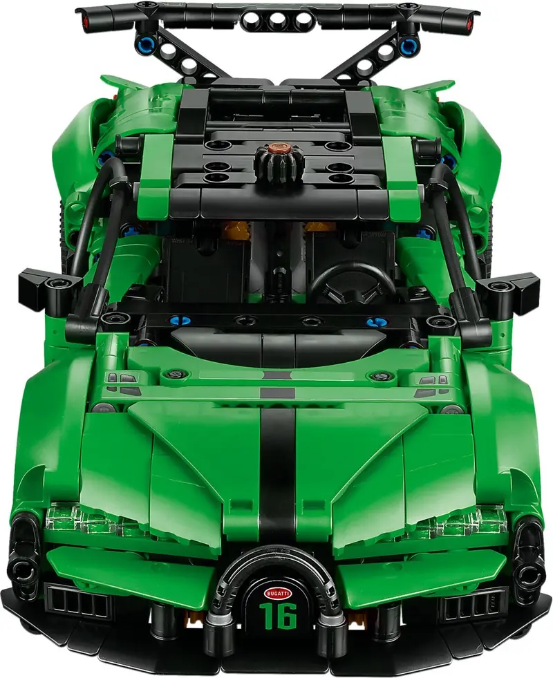 LEGO 42241 Zielony hipersamochód Bugatti Chiron Pur Sport zdjęcie 10