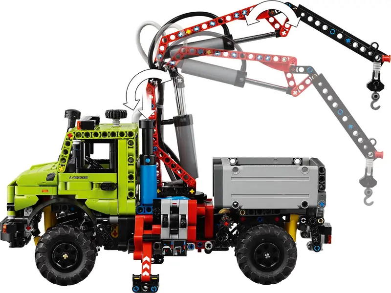LEGO 42242 Mercedes-Benz Unimog U 5023 z dźwigiem zdjęcie 7