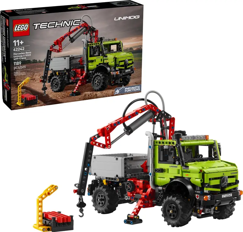 LEGO 42242 Mercedes-Benz Unimog U 5023 z dźwigiem zdjęcie 3